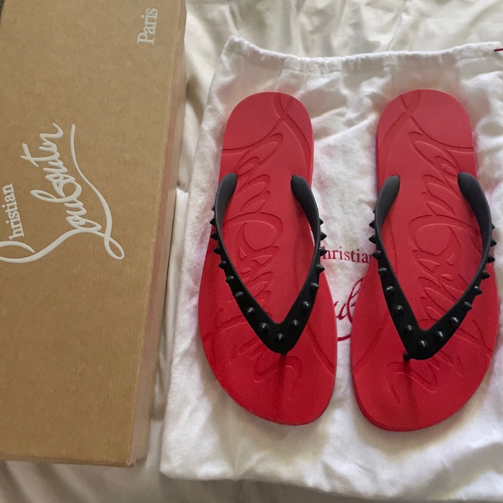 Christian louboutin men sandals size 43 brand new
